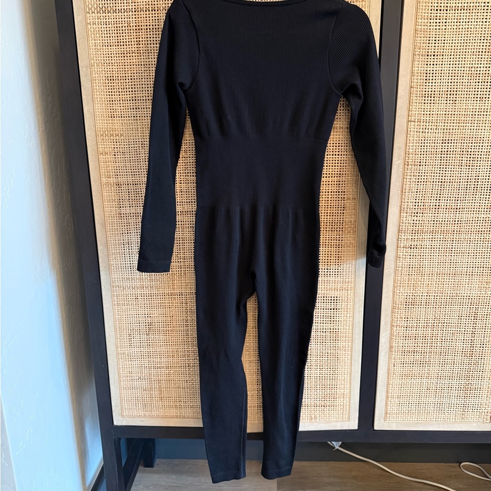 Black Yoga Jumpsuit - Picture 2 of 7